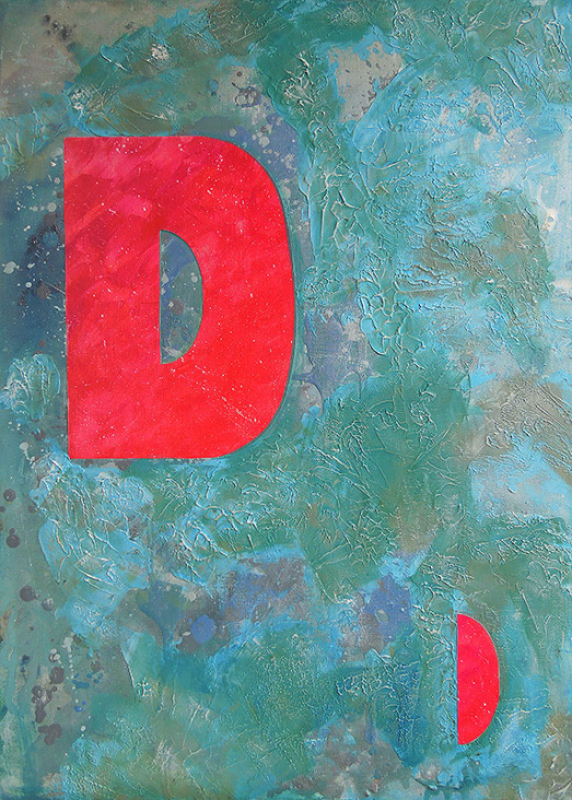 „D“ Acryl, 50×70