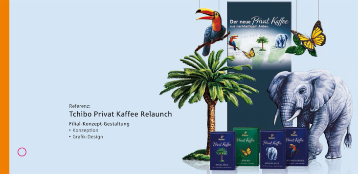 Tchibo Privat Kaffee Relaunch / Filial-Konzeption