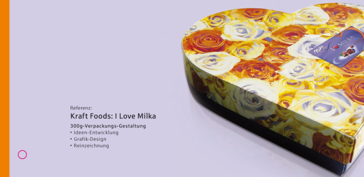 I Love Milka Packaging Design