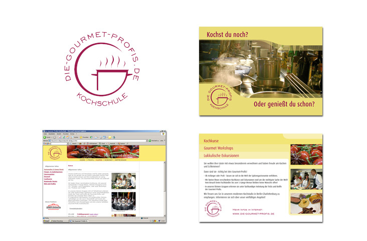 Logo, Website & Flyer „Die Gourmet-Profis “ 2010