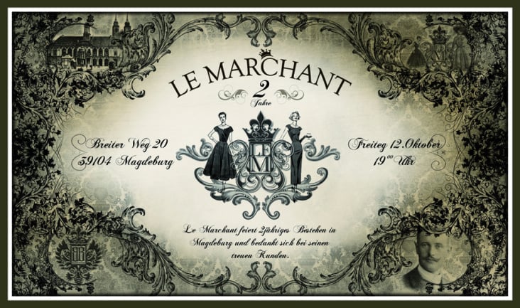 Grußkarte für LE MARCHANT