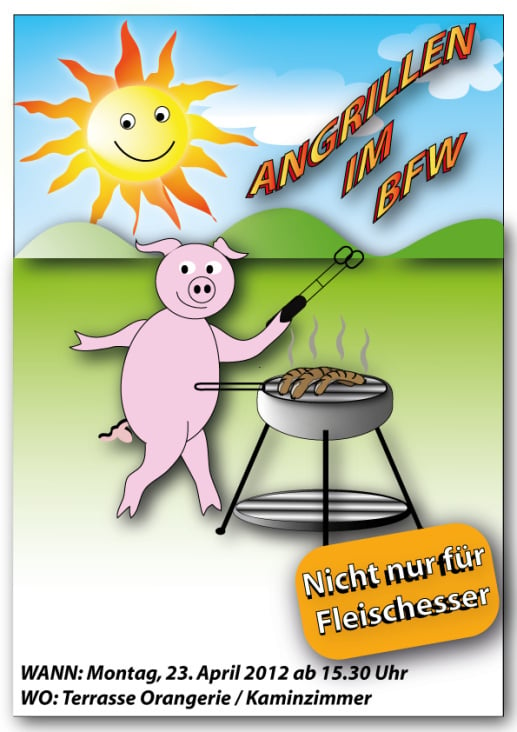 Angrillen Entwurf für Sommerfest