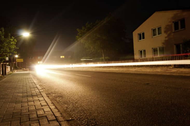 Auto kommt und geht