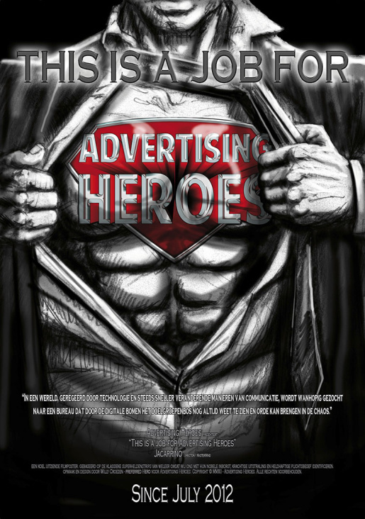 Logo und Poster für Advertising Heroes