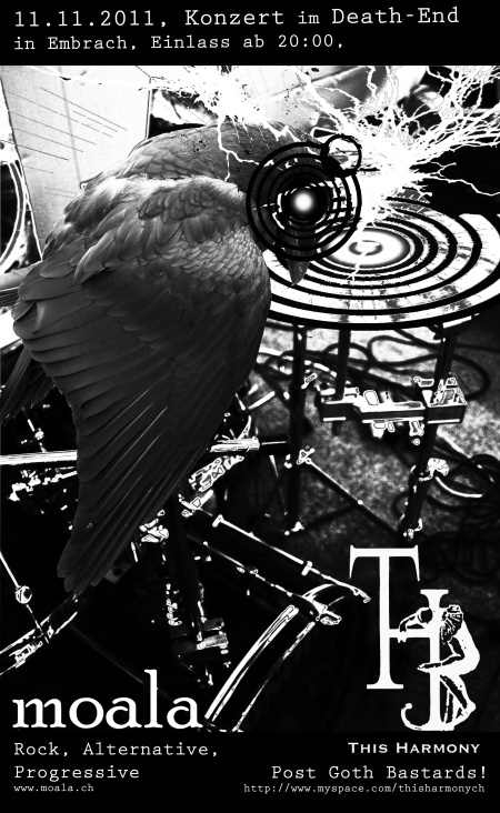 Flyer für die Darkwave/Postrock-Band «This Harmony»