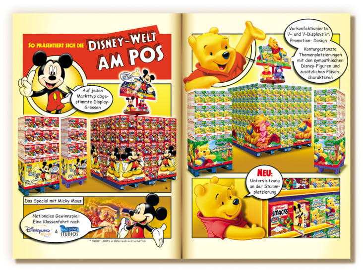 Kellogg’s & Disney Salesfolder Illustrationen (Brand Character Adaption)