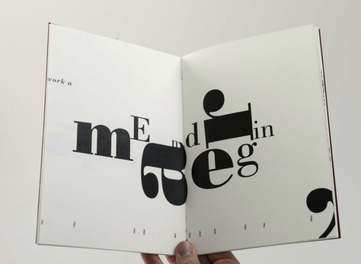 What does it mean to set text in type? | Bodoni type specimen | 2012