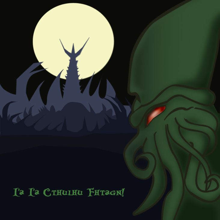 Illustration des Cthulhu für eine Pen & Paper Gruppe