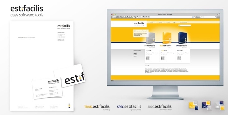 Corporate Design – est:facilis GmbH