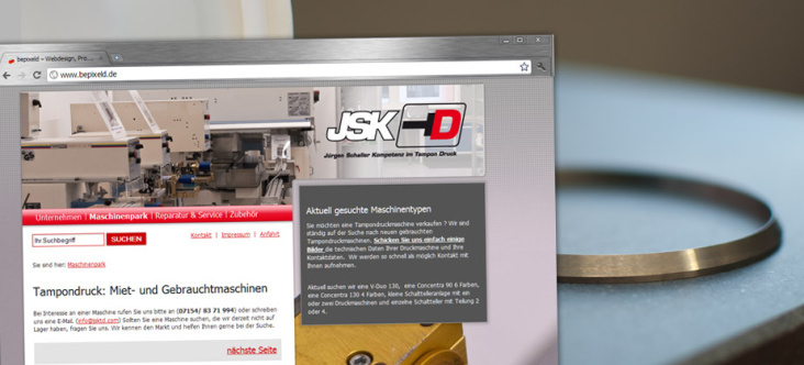 JSKTD:  Webseite  Konzeption, Layout, Programmierung, Fotografie, Text, Webhosting