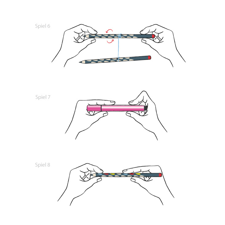 Verschiedene Handhaltungen