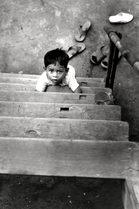 Looking Up – Boy – Cham Minority – Mekong Delta – South Vietnam