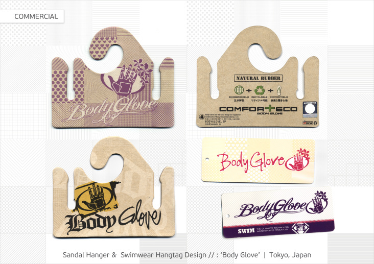 Sandal Hanger &  Swimwear Hangtag Design//Body Glove