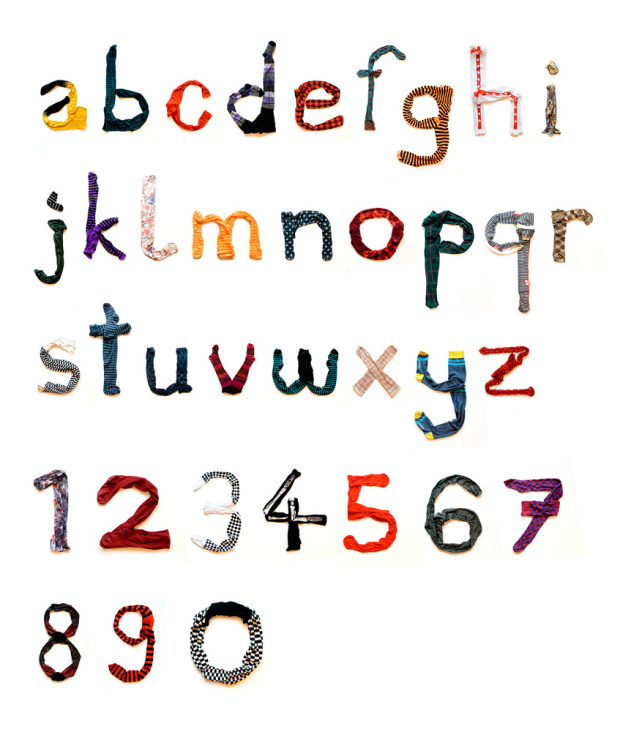 Strumpfhosen-Alphabet
