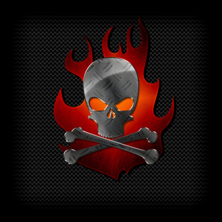 Fire Metal Skull