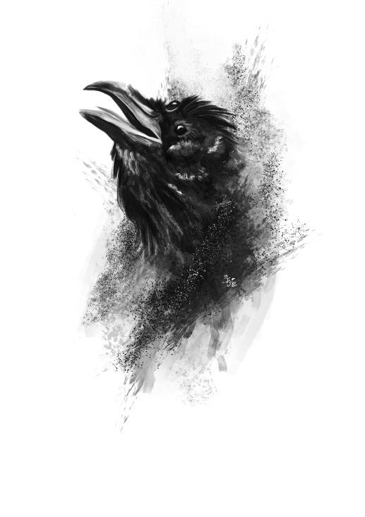 3 eyed Raven – Illustration für Games of Thrones Artikel
