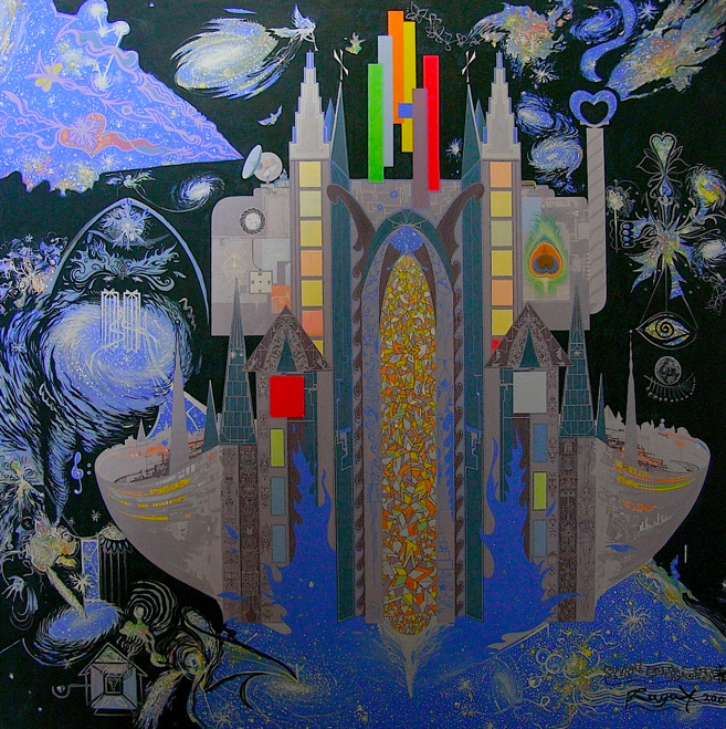 Seven Castles 2000, Oil Painting, Konzeptmalerei, Fathers-Fantasy.com. Husni Lagot -Artist