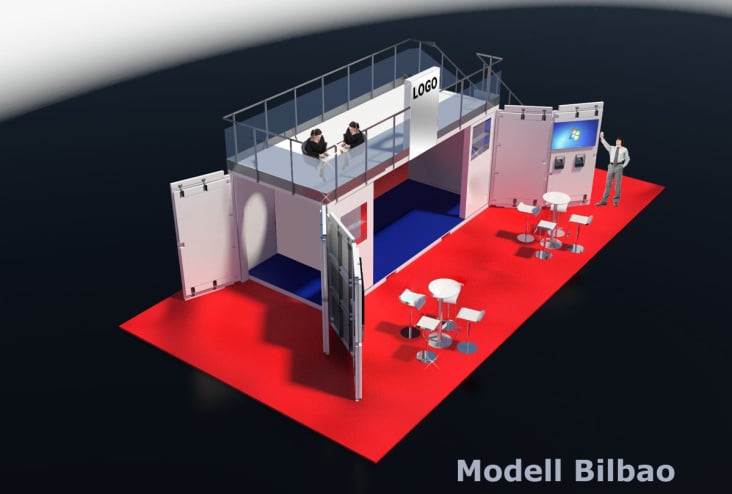 Messestand-Conatiner, Eventcontainer | Modell Bilbao