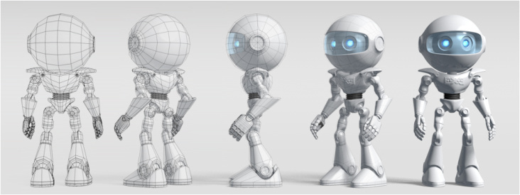 OrbyBot – 3D Charakter