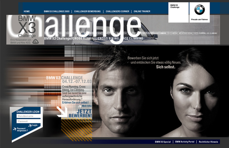 BMW X3 Challenge | Microsite/Webspecial