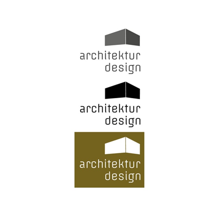 architektur & design | Logo Farbvarianten