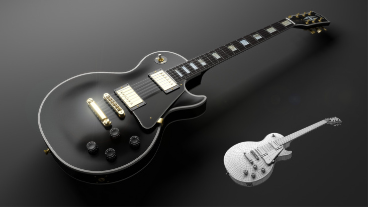 Gibson Les Paul (3D Visualisierung)