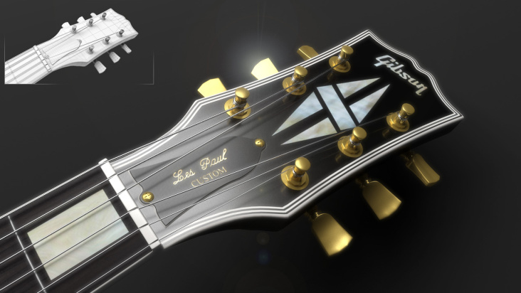 Gibson Les Paul (3D Visualisierung)