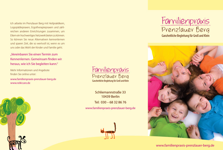 Familienpraxis Prenzlauer Berg | Folder – Konzeption und Gestaltung