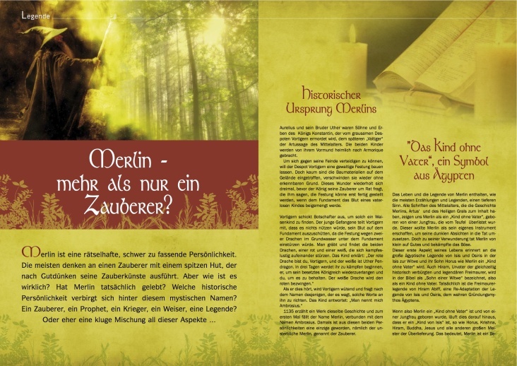 Layout / Produktion / Illustration. Artikel. Merlin