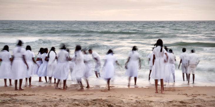 spielende tamilische Kinder, Colombo