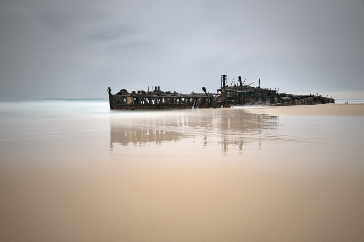 Schiffswrack auf Fraser Island, Australien