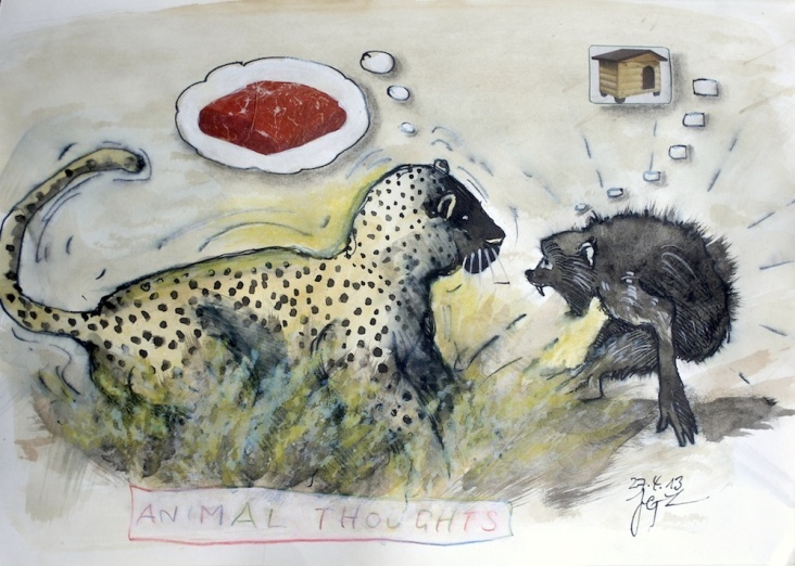 Leopard Affe