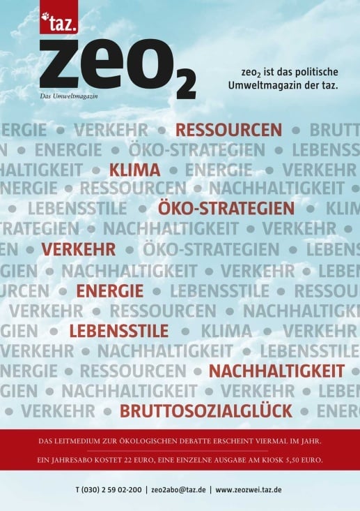 Anzeige für zeo2 Magazin