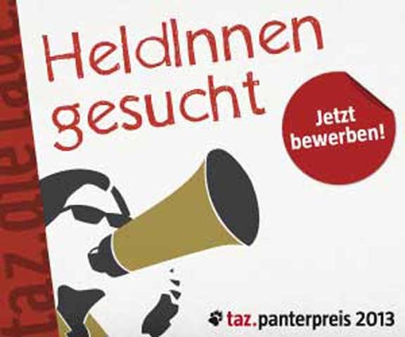 taz Panterpreis-Anzeige