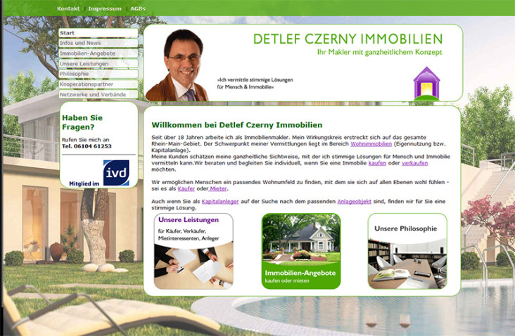 Typo3 Webseite für Immobilienmakler