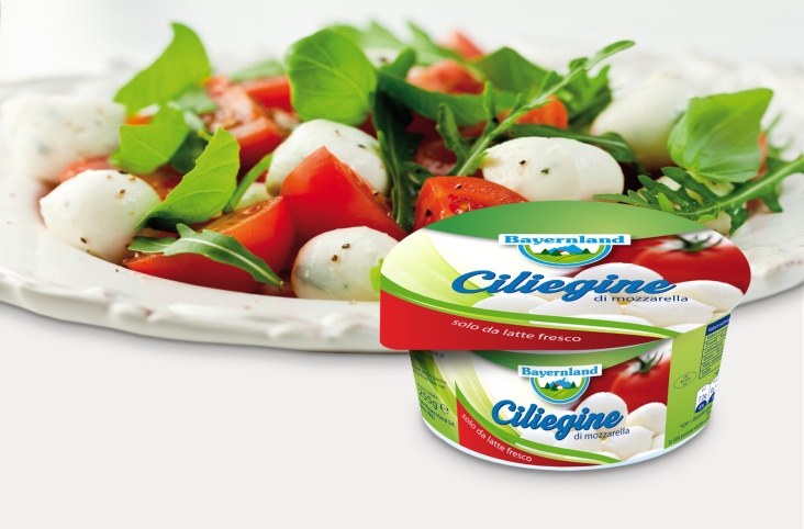 Verpackungsdesign für Mozzarella