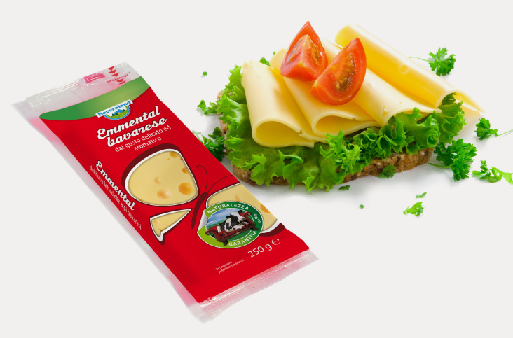 Foliendesign für Schnittkäse