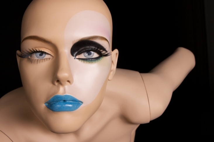 Make-up in Öl abstract