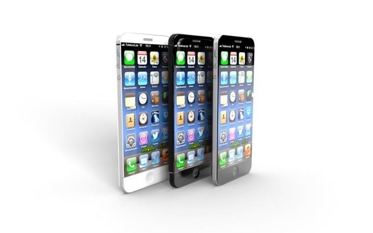iPhone 5s Designstudie | Weiß | Schwarz | Silber