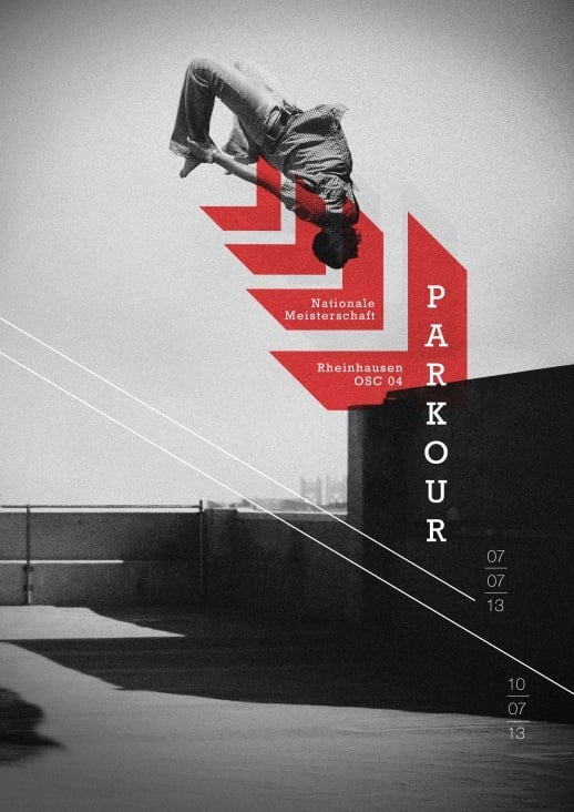 Plakatgestaltung „Parkour“