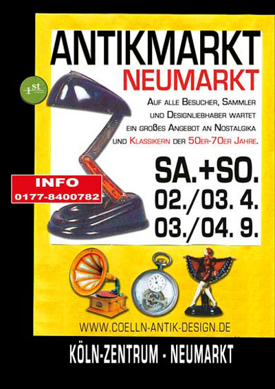 Antikmarkt Neumarkt in Köln