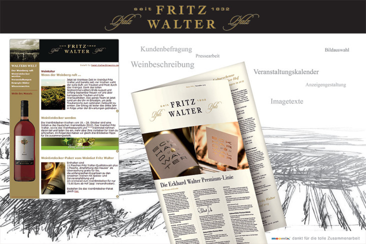 Referenzen Weingut Fritz Walter