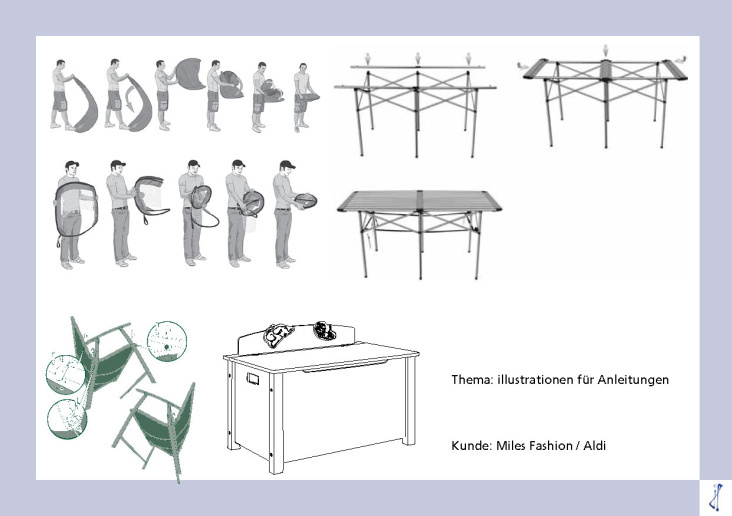 illustrations for assembly manuals