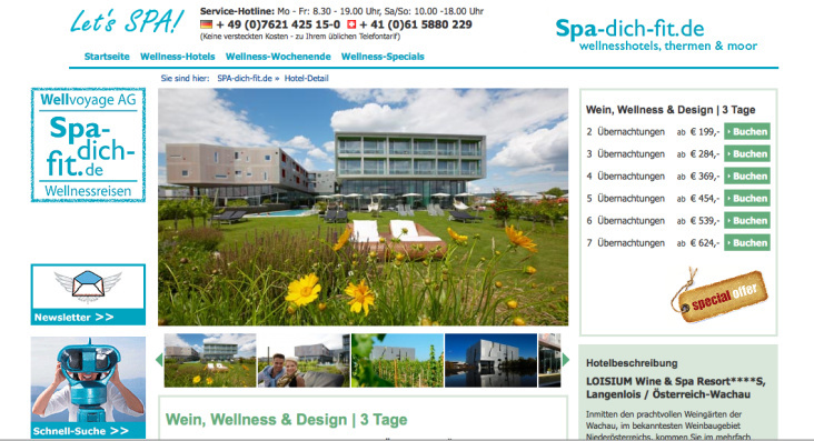 Wellvoyage AG / Spa-Dich-Fit / Loisius Wine & Spa Ressort Langenlois
