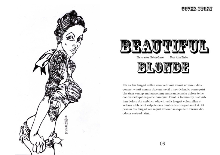 Bridget Blonde Magazin Design