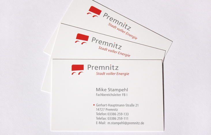 Signet & Corporate Design für die Stadt Premnitz