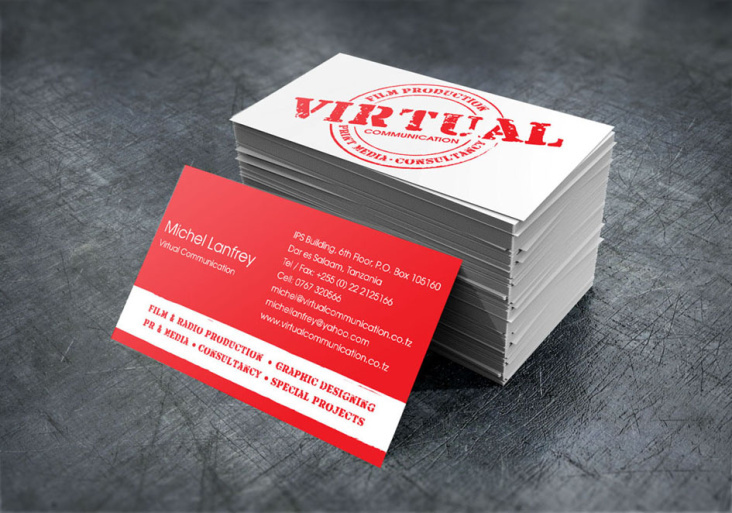 Virtual Communication – Business card Design