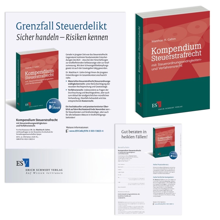 Buchtitel-Design mit korrespondierendem Flyer A4