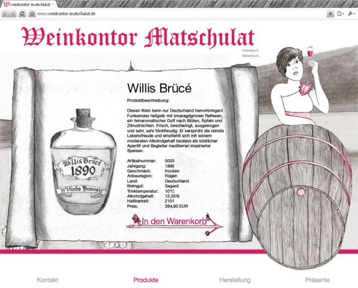 Webdesign Weinkontor Matschulat