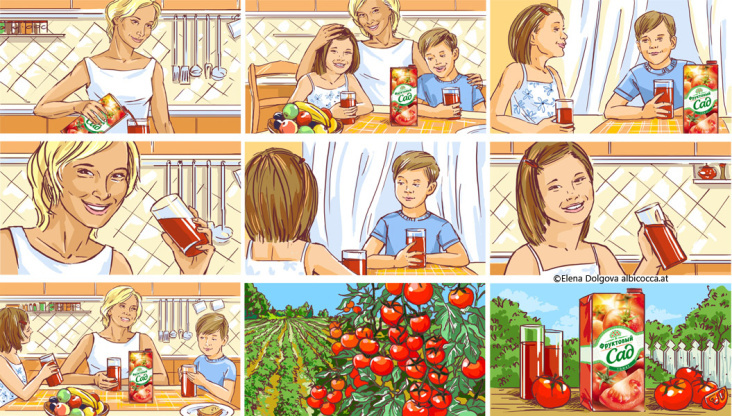 Kunde: Young and Rubicam, Brand: Fruit Garden, Star: Julia Vysotskaja